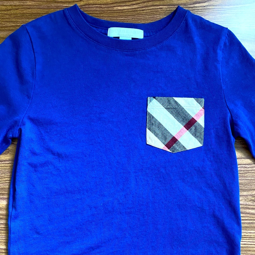 Boys Burberry Long Sleeve Tee Shirt (authentic)